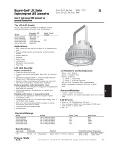 Hazard•Gard LPL Series 2L Explosionproof LED Luminaires