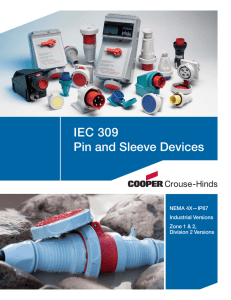 IEC 309 Pin and Sleeve Devices NEMA 4X—IP67 Industrial Versions