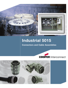 Industrial 5015 Connectors and Cable Assemblies