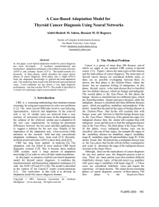 A Case-Based Adaptation Model for Thyroid Cancer Diagnosis Using Neural Networks