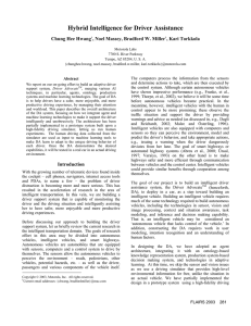 Hybrid Intelligence for Driver Assistance  Chung Hee Hwang