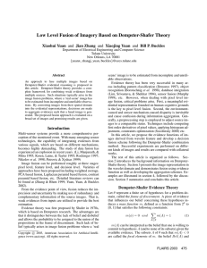 Low Level Fusion of Imagery Based on Dempster-Shafer Theory Xiaohui Yuan