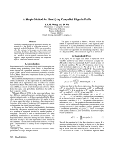 A Simple Method for Identifying Compelled Edges in DAGs S.K.M. Wong