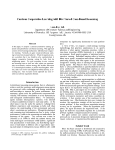 Cautious Cooperative Learning with Distributed Case-Based Reasoning