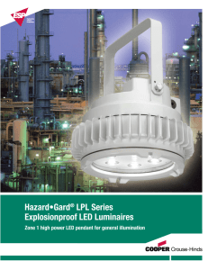 Hazard•Gard LPL Series Explosionproof LED Luminaires