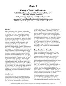 Chapter 2 History of Forests and Land-use Todd F. Hutchinson , Darrin Rubino