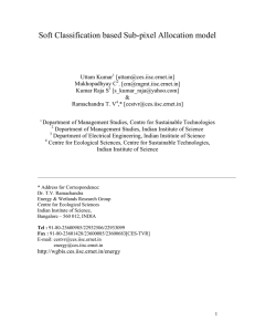 Soft Classification based Sub-pixel Allocation model