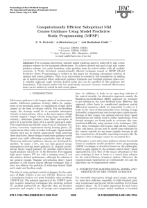 Computationally Efficient Suboptimal Mid Course Guidance Using Model Predictive Static Programming (MPSP)