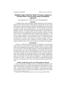 Modified Lattice Model for Mode-I Fracture Analysis of