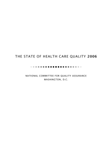 2006 NATIONAL COMMITTEE FOR QUALITY ASSURANCE WASHINGTON, D.C.