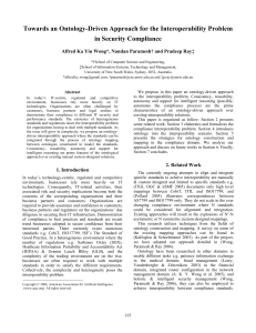 Towards an Ontology-Driven Approach for the Interoperability Problem in Security Compliance