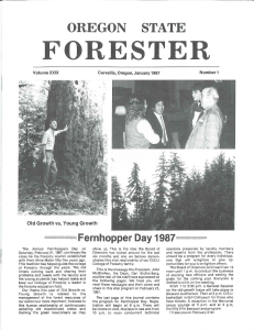 FORESTER OREGON STATE Old Growth vs