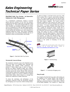Sales Engineering Technical Paper Series  Redi-Rail Cable Tray System:  An Innovative