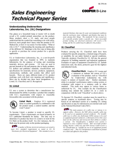 Sales Engineering Technical Paper Series  Understanding Underwriters