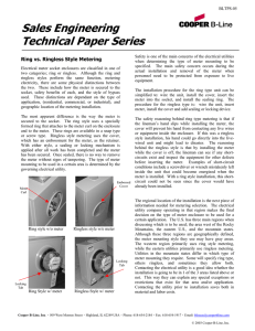 Sales Engineering Technical Paper Series  Ring vs. Ringless Style Metering