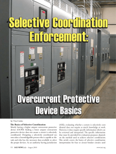 Selective Coordination Enforcement: Overcurrent Protective Device Basics