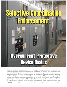 Selective Coordination Enforcement: Overcurrent Protective Device Basics