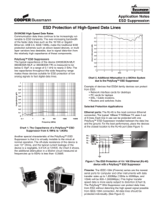 ESD Protection of High-Speed Data Lines