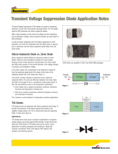 Transient Voltage Suppression Diode Application Notes