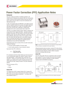 Power Factor Correction (PFC) Application Notes