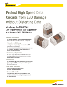 Protect High Speed Data Circuits from ESD Damage without Distorting Data