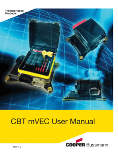CBT mVEC User Manual Transportation Products REV 1.2