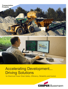 Accelerating Development... Driving Solutions Transportation Products