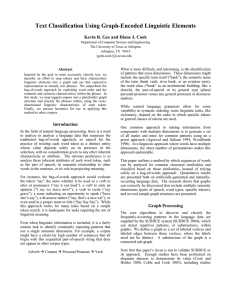 Text Classification Using Graph-Encoded Linguistic Elements