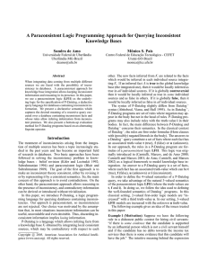 A Paraconsistent Logic Programming Approach for Querying Inconsistent Knowledge Bases
