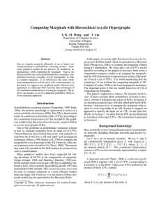 Computing Marginals with Hierarchical Acyclic Hypergraphs