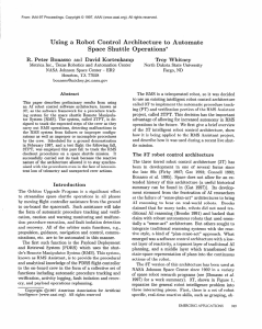 Using  a  Robot  Control  Arc ... Space  Shuttle  Operations* R. and