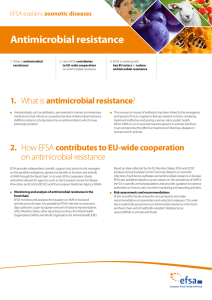 Antimicrobial resistance 1. zoonotic diseases