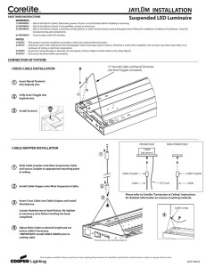 INSTALLATION JAYLUM Suspended LED Luminaire 1