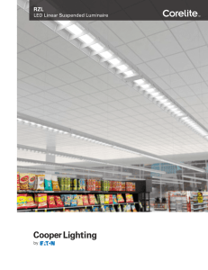 RZL LED Linear Suspended Luminaire