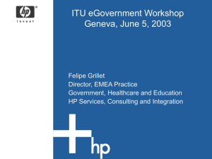 ITU eGovernment Workshop Geneva, June 5, 2003