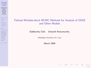 Tailored Multiple-block MCMC Methods for Analysis of DSGE and Other Models