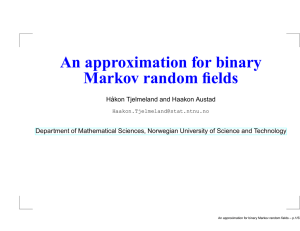 An approximation for binary Markov random fields