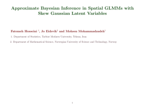 Approximate Bayesian Inference in Spatial GLMMs with Skew Gaussian Latent Variables