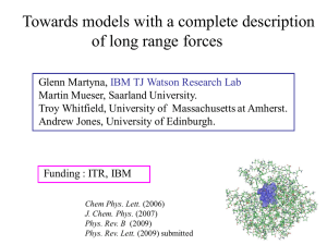 Towards models with a complete description of long range forces