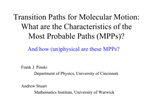 Transition Paths for Molecular Motion: What are the Characteristics of the