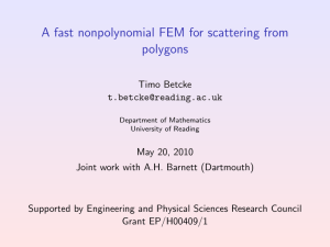 A fast nonpolynomial FEM for scattering from polygons