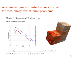 Automated goal-oriented error control for stationary variational problems