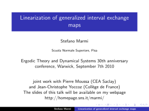 Linearization of generalized interval exchange maps