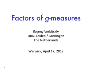 g Evgeny Verbitskiy Univ. Leiden / Groningen The Netherlands