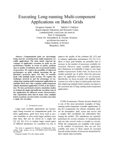 Executing Long-running Multi-component Applications on Batch Grids