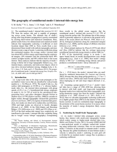 The geography of semidiurnal mode-1 internal-tide energy loss S. M. Kelly,