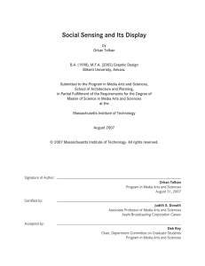 Social Sensing and Its Display