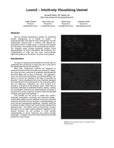 Loom2 – Intuitively Visualizing Usenet  Sociable Media, MIT Media Lab