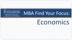 Economics MBA Find Your Focus: MBA Find Your Focus: Accounting