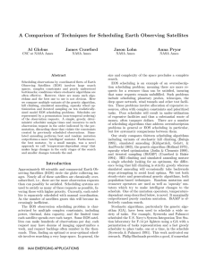 A Comparison of Techniques for Scheduling Earth Observing Satellites Al Globus